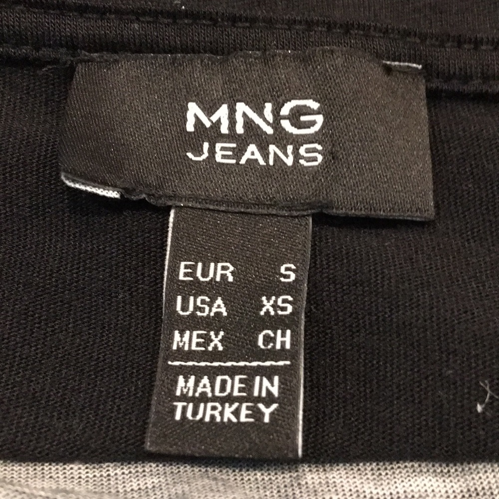 MNG JEANS Tiger Cat Eye Tee - Sz XS - Picture 4 of 4